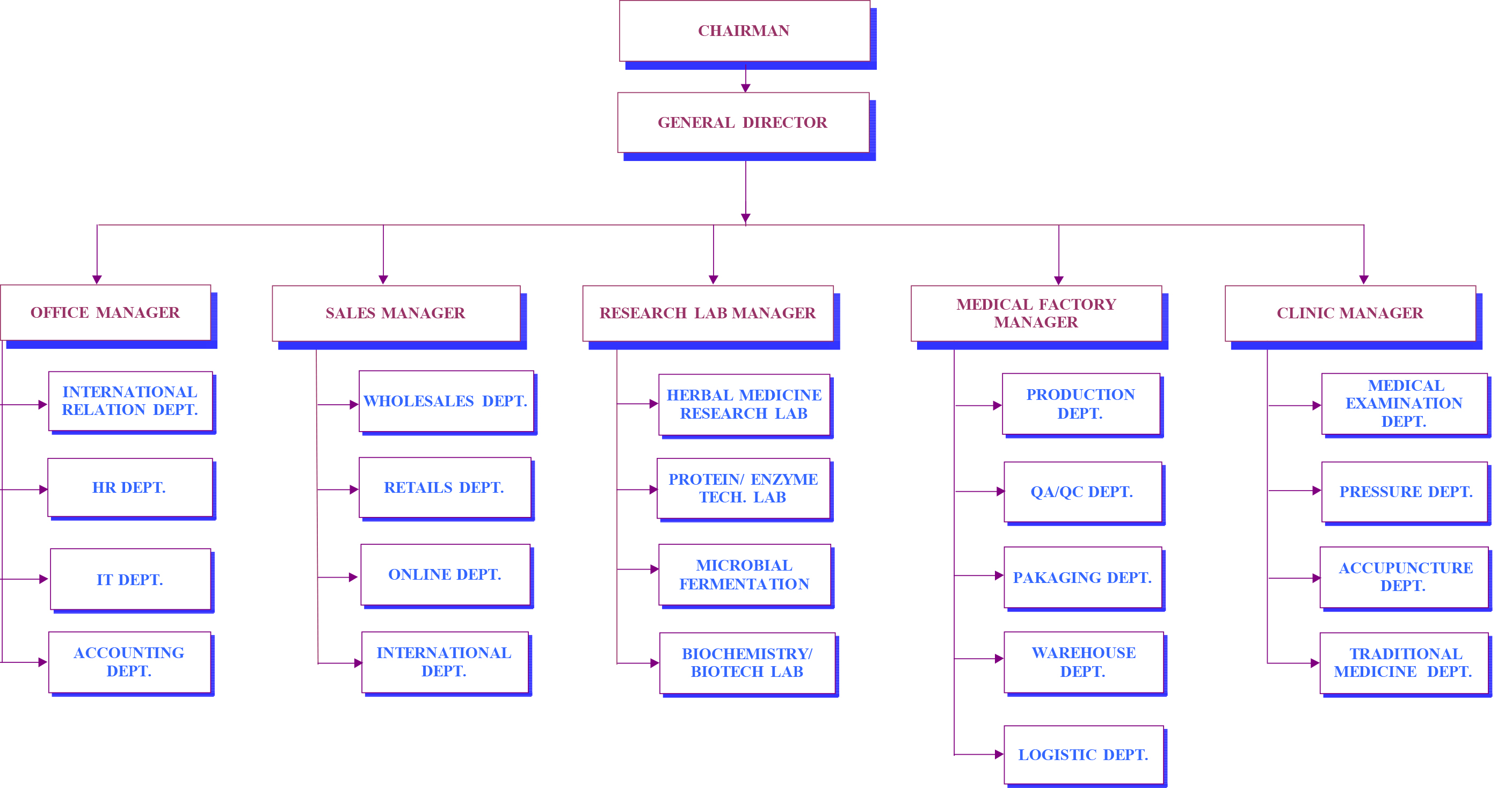 DAIBIO Organization Chart